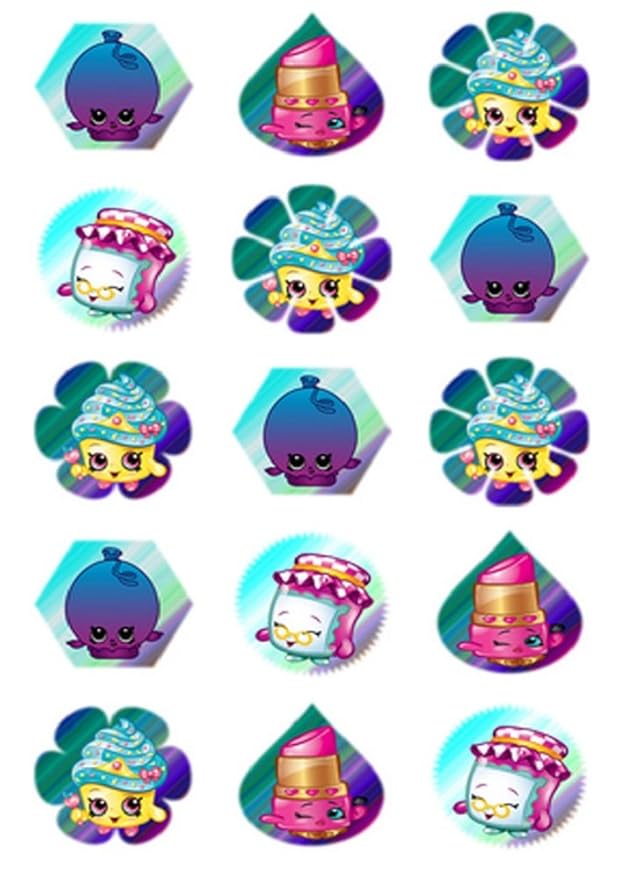 Shopkins comestible decoración para tarta para Imagen Premium ...