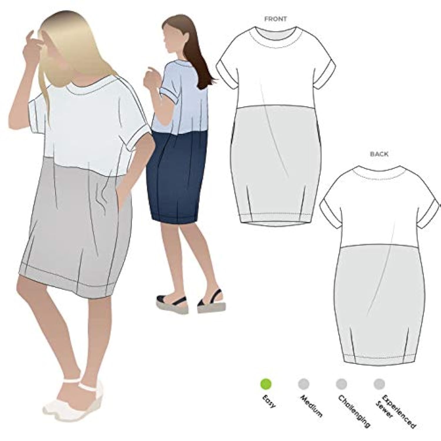 Style Arc Sewing Pattern - EME Dress (Sizes 18-30)