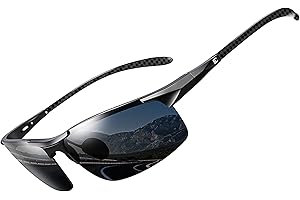 BIRCEN Polarized Carbon-Fiber Sunglasses for Men: Ultralight UV Protection Sun Glasses for Outdoor Sports Fishing Golf Hiking