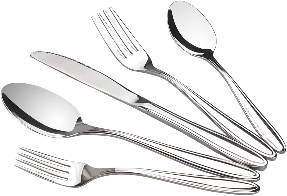 Jekiyo 18/10 Stainless Steel Flatware Sets, 80-Piece Silverware Set