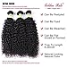 Golden Rule Brazilian Kinky Curly Hair Weave 100% Human Hair Extensions Natural Color Mixed Length (24 26 28)