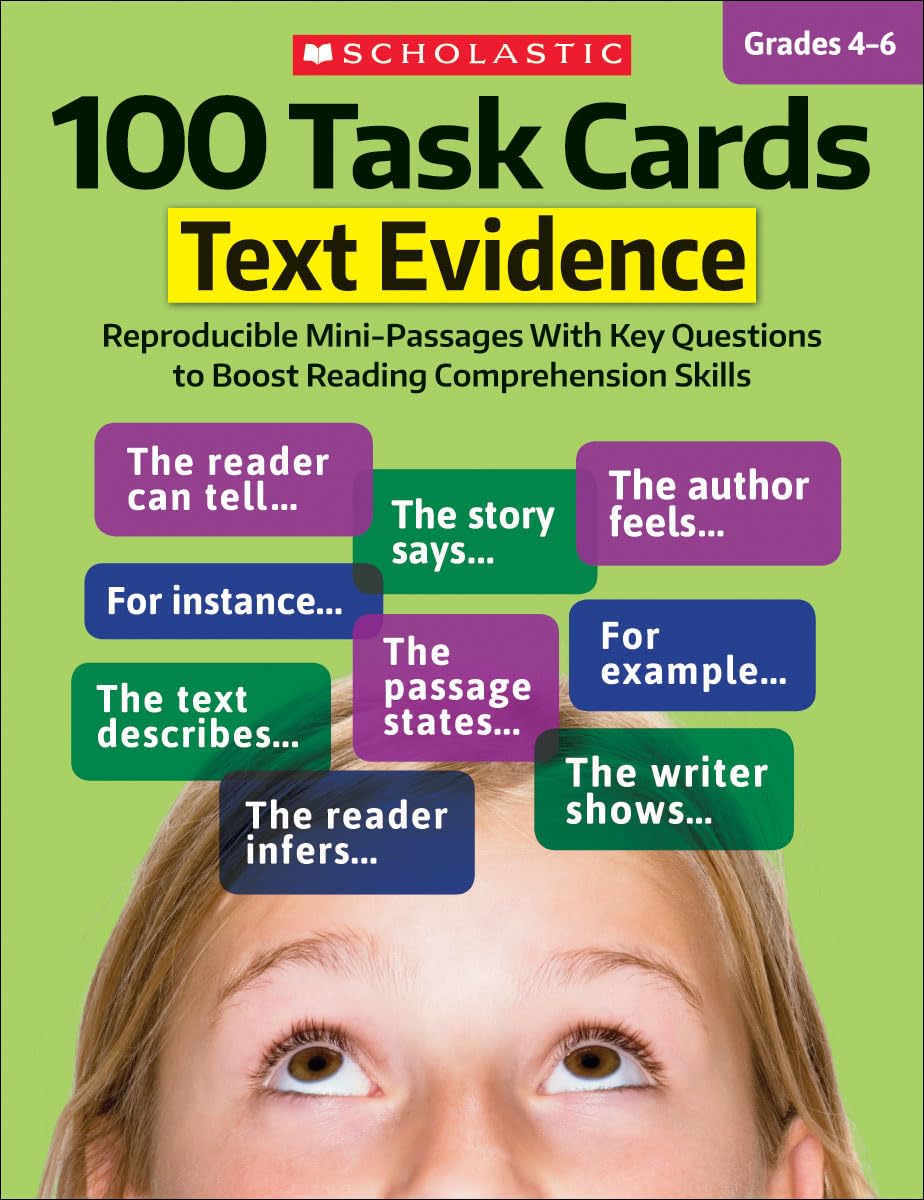 Mua 100 Task Cards: Text Evidence: Reproducible Mini-Passages With Key ...