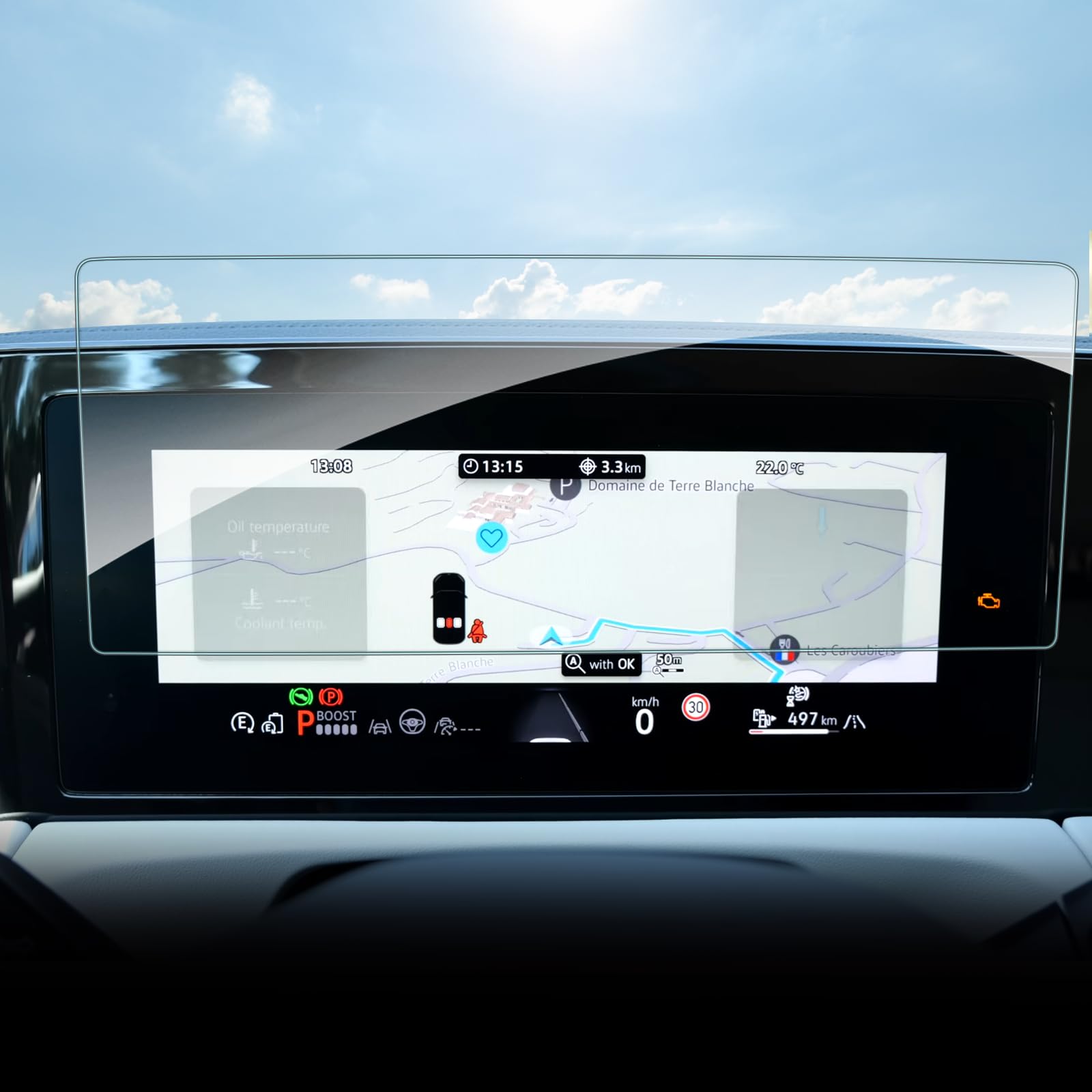 SHAOHAO Instrument Panel Screen Protector Compatible with VW Tiguan3 2024 2025 10.25 Inch 9H Anti-Fingerprint Tempered Glass Screen Protector Tempered VW Tiguan Accessories