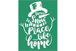 JAJADO Christmas Self-Adhesive Mesh Stencil Reusable Silk Screen Stencil Screen Printing Mesh Transfer Stencils, Holiday Mesh Transfers for Painting on Wood, Chalkboard, T-Shirts, Ceramic, Home Decor