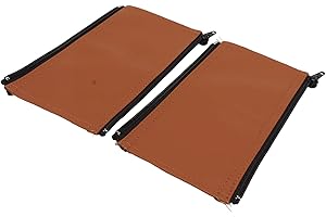 Keenso 2pcs Universal Handle Sleeve Cover,PU Leather Stroller Handle Cover for Grip Bar (Brown)