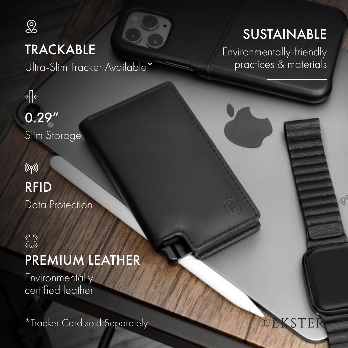 Ekster Parliament Men's Wallet RFID Blocking Leather Minimalist