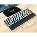 Mechanical Gaming Keyboard, Metal Panel, RGB LED Backlit, Brown Switch, Macro Editing, USB Wired, with Wrist Rest, Punk Design (#2088 Black)thumb 4