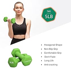 PONE FIRST Dumbbell Hand Weight Pairs – Neoprene