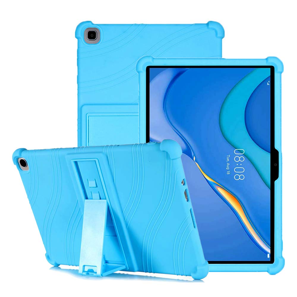 YGoal Silicone Case for Huawei MatePad T 10/Honor Pad X8 10.1- Light Weight Kids Friendly Soft Shock Proof Protective Cover for Huawei MatePad T10, Blue