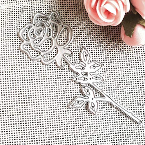 image for gootrades Die Cuts for Card Making,Rose Flower Metal Die Cuts Embossin