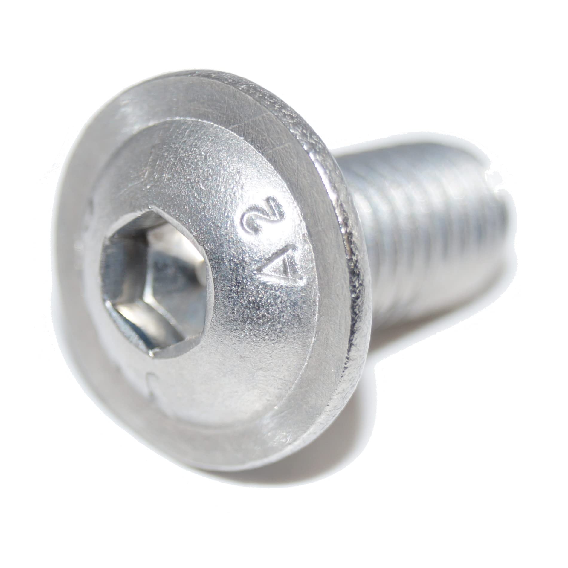 Round-head screws with hexagon socket with flange M6 x 120 6 pieces ISO 7380-2 A2 stainless steel countersunk screw, countersunk head screw
