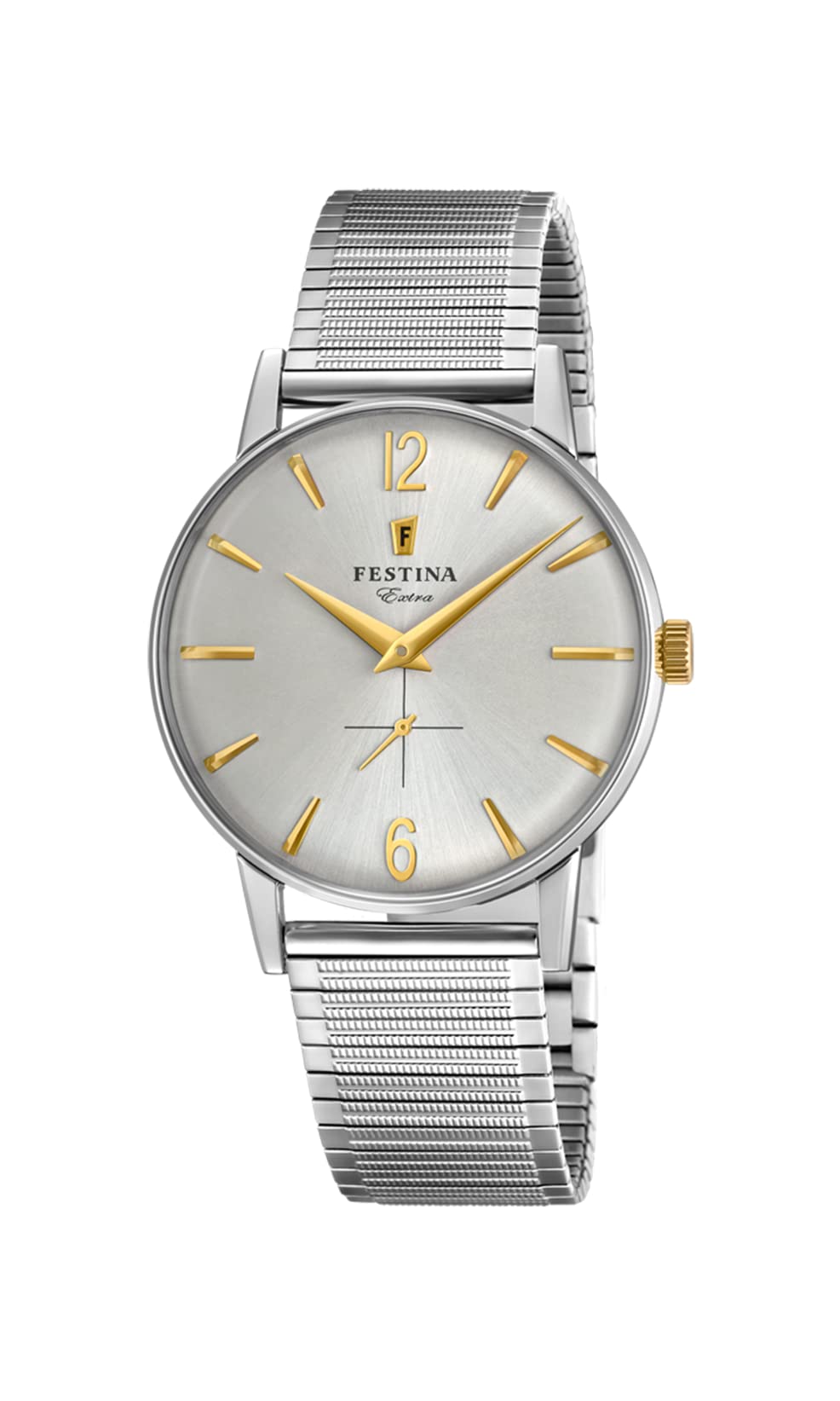 Festina Mens Quartz Watch, Analogue Classic Display and Stainless Steel Strap F20250/2