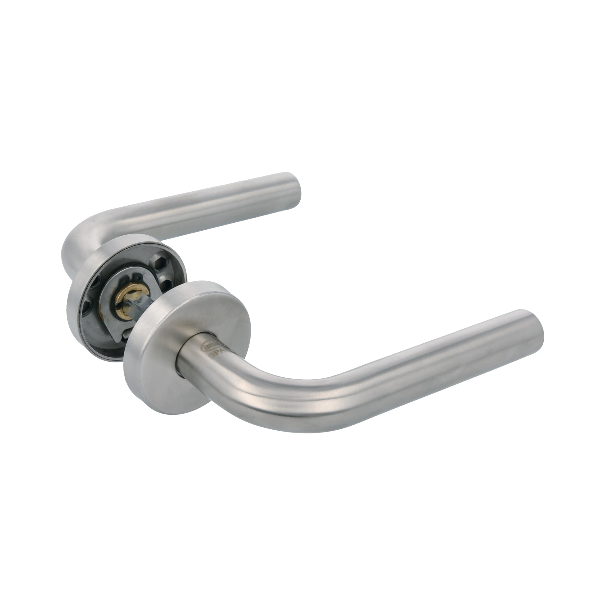 Amig - Handle Model 4RX High Strength for Frequently Passed Doors | Stainless Steel AISI 316 | Matte Finish | Ø52 mm | Includes Anti-Theft Screws and Installation Accessories
