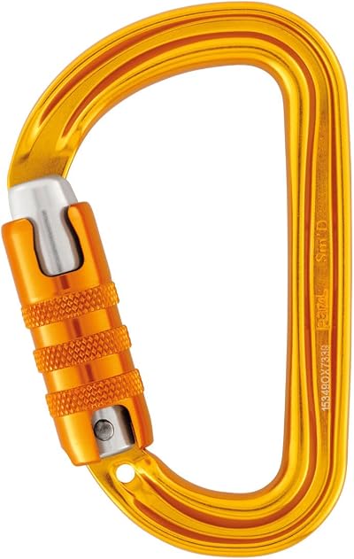 Petzl M39A TL Sm'D Ultra-Light Asymmetrical Carabiner Triact-Lock Yellow