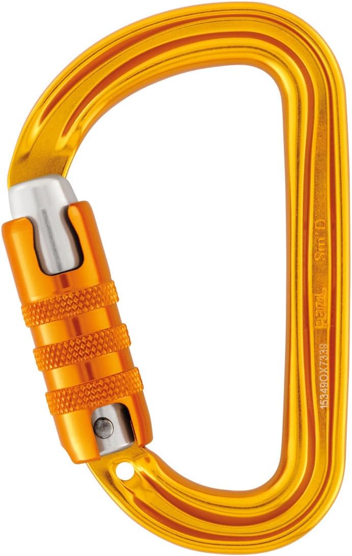 Petzl M39A TL Sm'D Ultra-Light Asymmetrical Carabiner Triact-Lock Yellow
