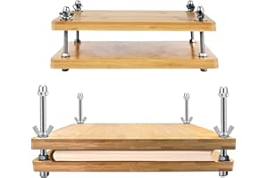 UWSTE Book Press Bookbinding, Bamboo Book Press Machine for Book Binding, Portable Binding Press Book Press Bookbinding for Bookbinding Supplies (8x11.6 inch)