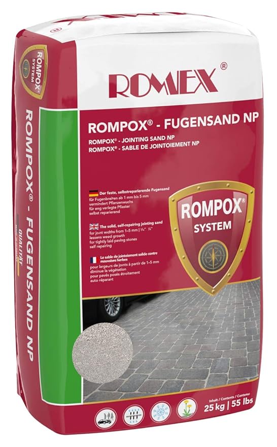ROMEX Fugensand NP 25kg Sack, Farbe Basalt - Der feste Fugensand gegen Unkraut: Amazon.de: Baumarkt