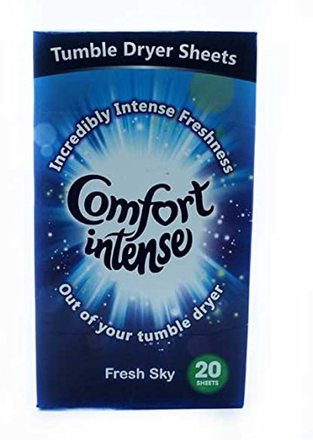 3 X 20 Comfort Intense Fresh Sky Tumble Dryer Sheets 60 in total Laundry Care