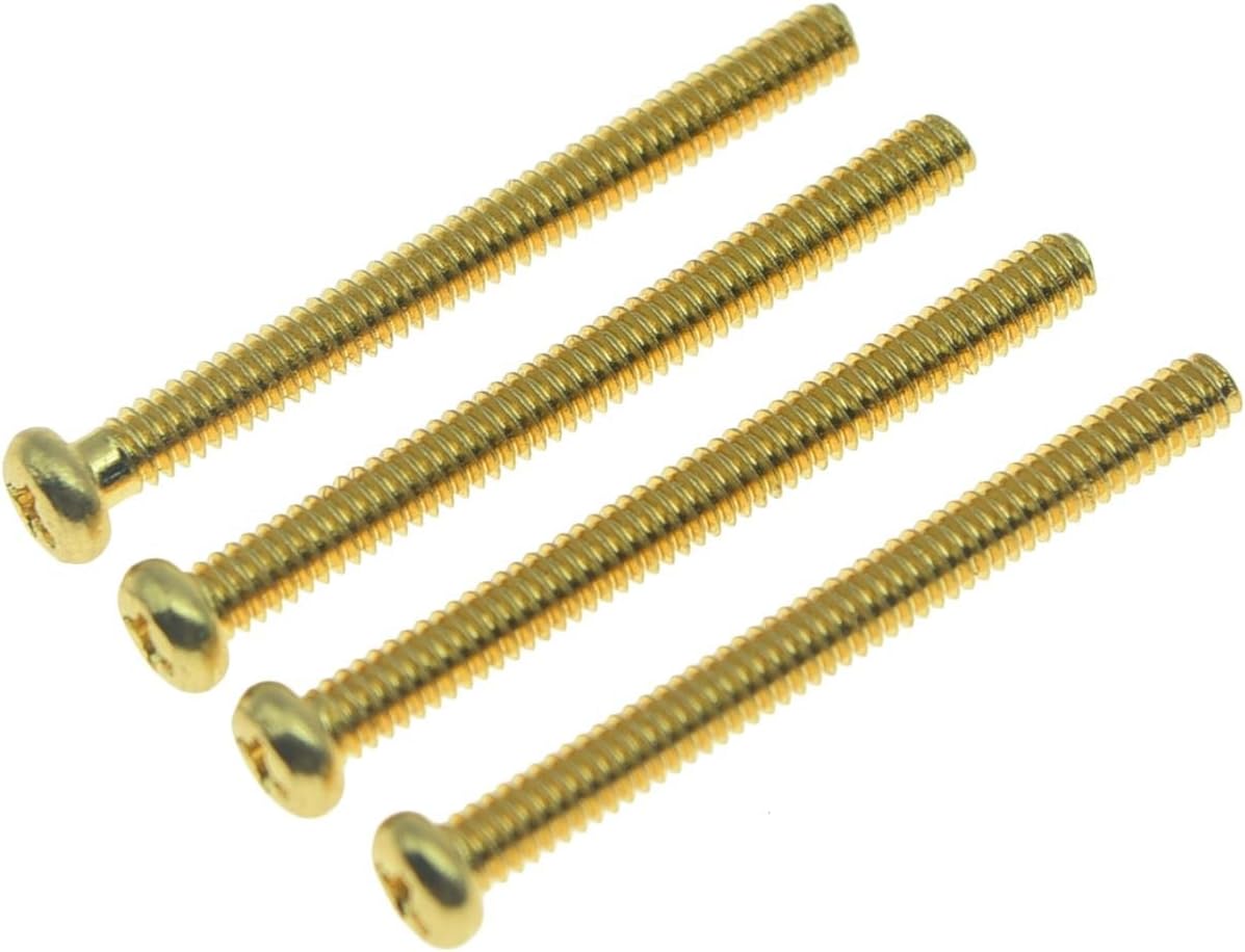 KAISH American Thread Humbucker Pickup Height Screws Humbucker Pickup Ring Pickup Surround Frame Mounting Screws Springs for Gibson/EMG/Seymour Duncan/Dimarzio Gold - Image 3