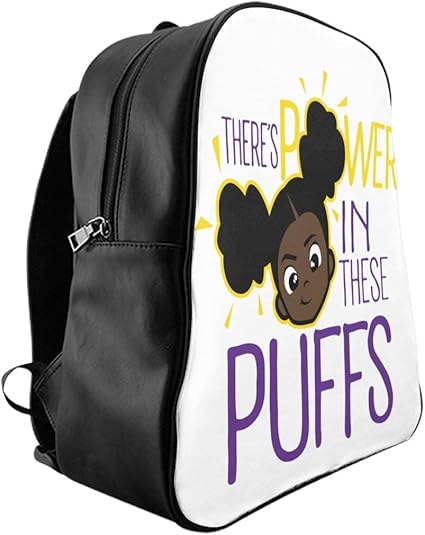 afro puff backpack