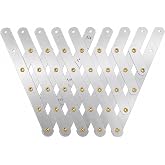 Peak Select Rivet Fan Spacer Tool｜Stainless Steel Rivet Spacer Tool with 10/20 Hole Layout｜for Rivet Hole Marking, Spacing, Drilling