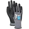 MAGID Griffin Gear ANSI A2 Polyurethane Coated Work Gloves, 12 Pairs, Size 9/Large (GPD252)