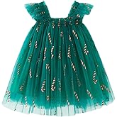 Toddler Baby Girl Christmas Dress Star Sequin Tutu Dresses Sleeveless Tulle Dress Princess Dresses for Birthday Party