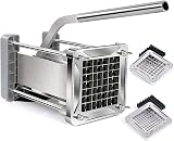 Sopito Professional Potato Cutter Stainless Steel with 1/2in & 3/8in Blades
