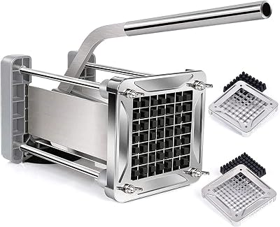 Sopito Professional Potato Cutter Stainless Steel with 1/2in & 3/8in Blades