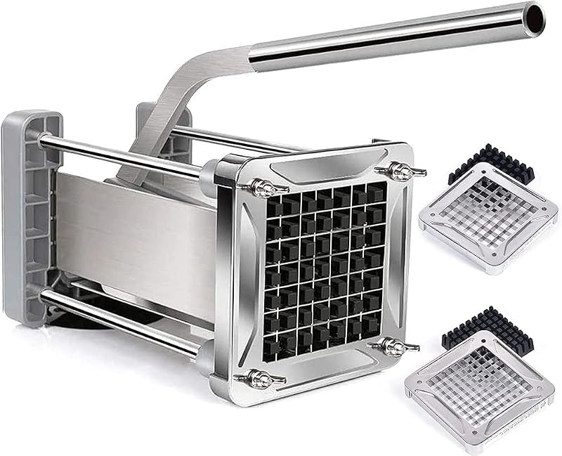 Sopito Professional Potato Cutter Stainless Steel with 1/2in & 3/8in Blades