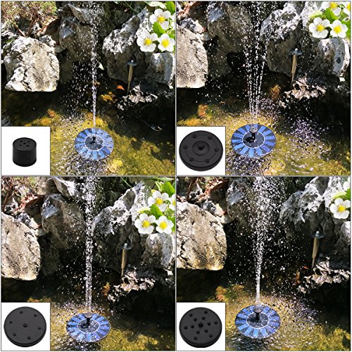image for Tranmix Solar Bird Bath Fountain Pump Floating Bird Bath Fountain Wate