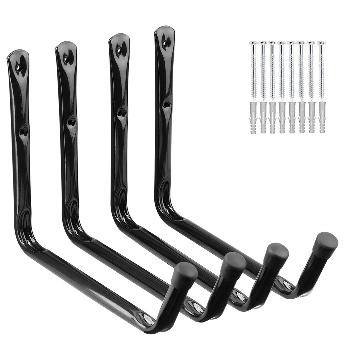 PiPaFox Wall Mounted Giant Garage Storage Hook, 32CM/12.6Inches Heavy Duty Utility Hanging Rack for Surfboard,Ladder,Kayak