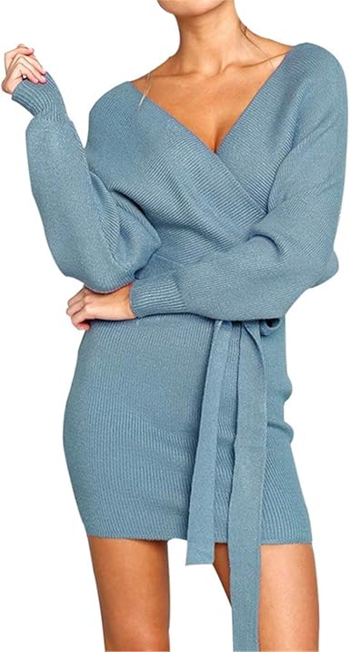 backless sweater dress