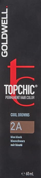 Goldwell Topchic Hair Dye 1 Tube 60 ml 2A Blue-Black Permanent Color view 2
