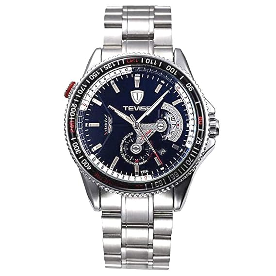 Tevise Herren-Armbanduhr, mechanisch, Leuchtend, selbstaufziehend