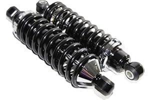 HIBUYER Rear Left & Right Street Rod Coil Over Shock w/300 Pound Black Coated Springs