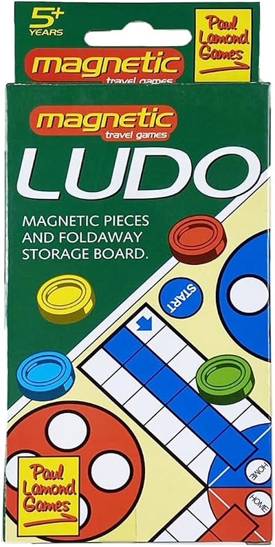 Paul Lamond Magnetic Travel Ludo University Games Red Blue Green Yellow 16 Pawns