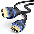 4K HDMI Cable 6FT, ApoJodly HDMI 2.0 Cable 18Gbps High Speed HDMI to HDMI Cord 6 Foot (4K@60Hz, 2K@144Hz, 1080P@120Hz, HDR, 3D, HDCP 2.2,ARC) for HDTV, Switch, PS4/PS5, Xbox, Blu-ray, Monitor 6.6FT/2M