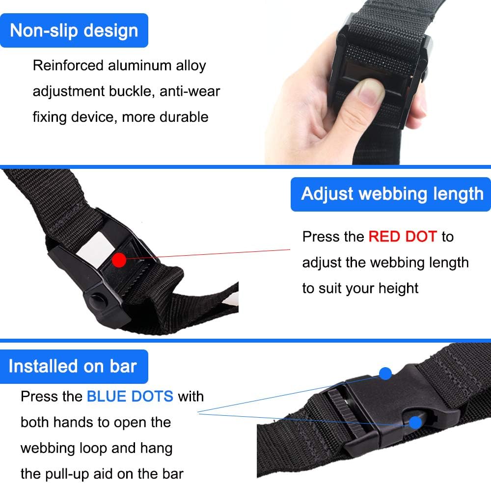 SAIVEN Pull Up Assist Resistance Bands System - Chin up bar with Assistance Bands Home Pull Up Bar for Arm, Shoulders and Chest Strength Exercise : Sports & Outdoors