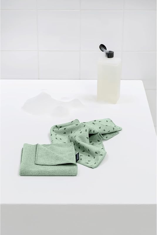 - Sinkside Paños de Microfibra - Apto para Lavadora - Absorben 7 Veces su Propio Peso - para Limpiar Platos & Encimeras - Necesitan Menos Detergente - Juego de 2 - Verde (Jade Verde) — foto 4 de 5