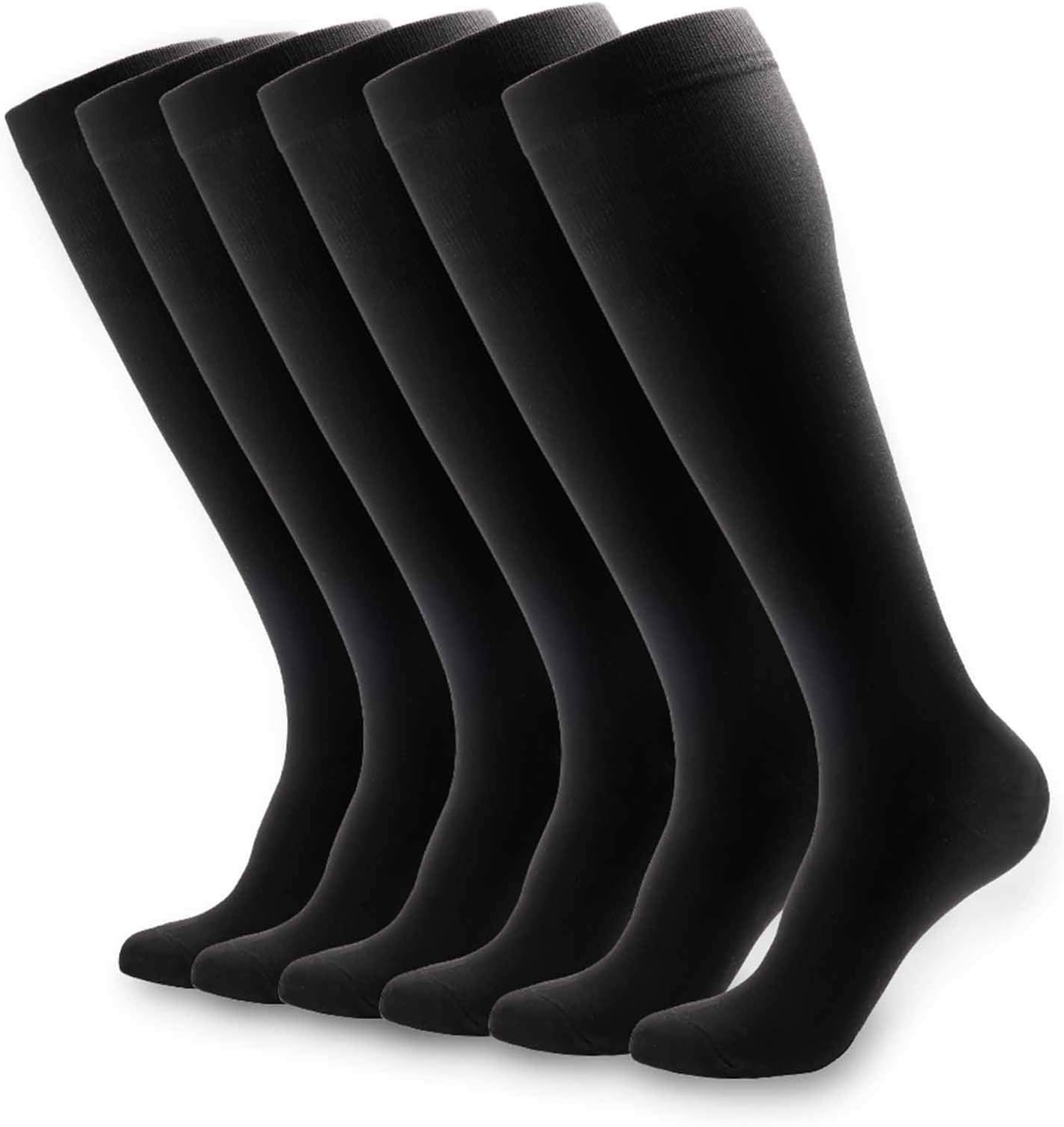 NOVAYARD Compression Socks For Women& Men Graduated 15-20 mmHg Media De Compresion Mujer(6 Pairs)