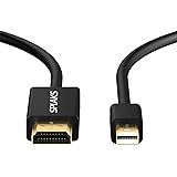 Mini DP to HDMI, Splaks Signal Tamper-proof 2.0 Meters HD 1080P Gold-Plated Mini DisplayPort (Thunderbolt Port Compatible) to HDMI Adapter Converter Cable