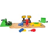 Monster Jam&trade; Monstruction Arena Playset - 30-Inch Buildable Playset with 37 Pieces Plus 3-Inch Buildable Vehicle with Screwdriver
