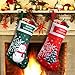 EasyAcc Christmas Stockings Personalized Large Size Classic Fireplace Stockings Adorable Felt Materials Stocks for Child Treats Toys Family Holiday Xmas Cheer Party New Year Decor Gifts - Xmas Tree