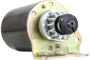 RAREELECTRICAL New Starter Motor Compatible With Briggs & Stratton Cub Cadet 16.5 17 17.5 Hp Engine 14 Tooth Steel Drive By Part Numbers 693551 Lg693551