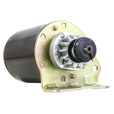 Rareelectrical New Starter Compatible With Briggs 28A700-28W799 Single Cylinder 693551 14 Teeth For Steel Flywheel By Part Numbers 693551 LG693551