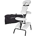 BestMassage Massage Chair Portable Tattoo Chair Folding Height Adjustable 3” Thick Sponge Light Weight Therapy Chairs W/Carring Bag Face Cradle Travel Spa Chairs