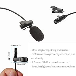 Sujeetec Pro Lavalier Microphone Lapel Microphone