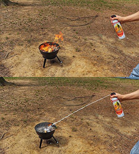 THE FIREMAN - UL APPROVED Multi-Purpose Fire Extinguishing Suppressant Spray - Fights ALL 4 Common Fires: Wood, Gasoline, Electrical Equipment and Grease/Fat Fires (Class A,B,C & K) - 18 oz. (2 Pack)
