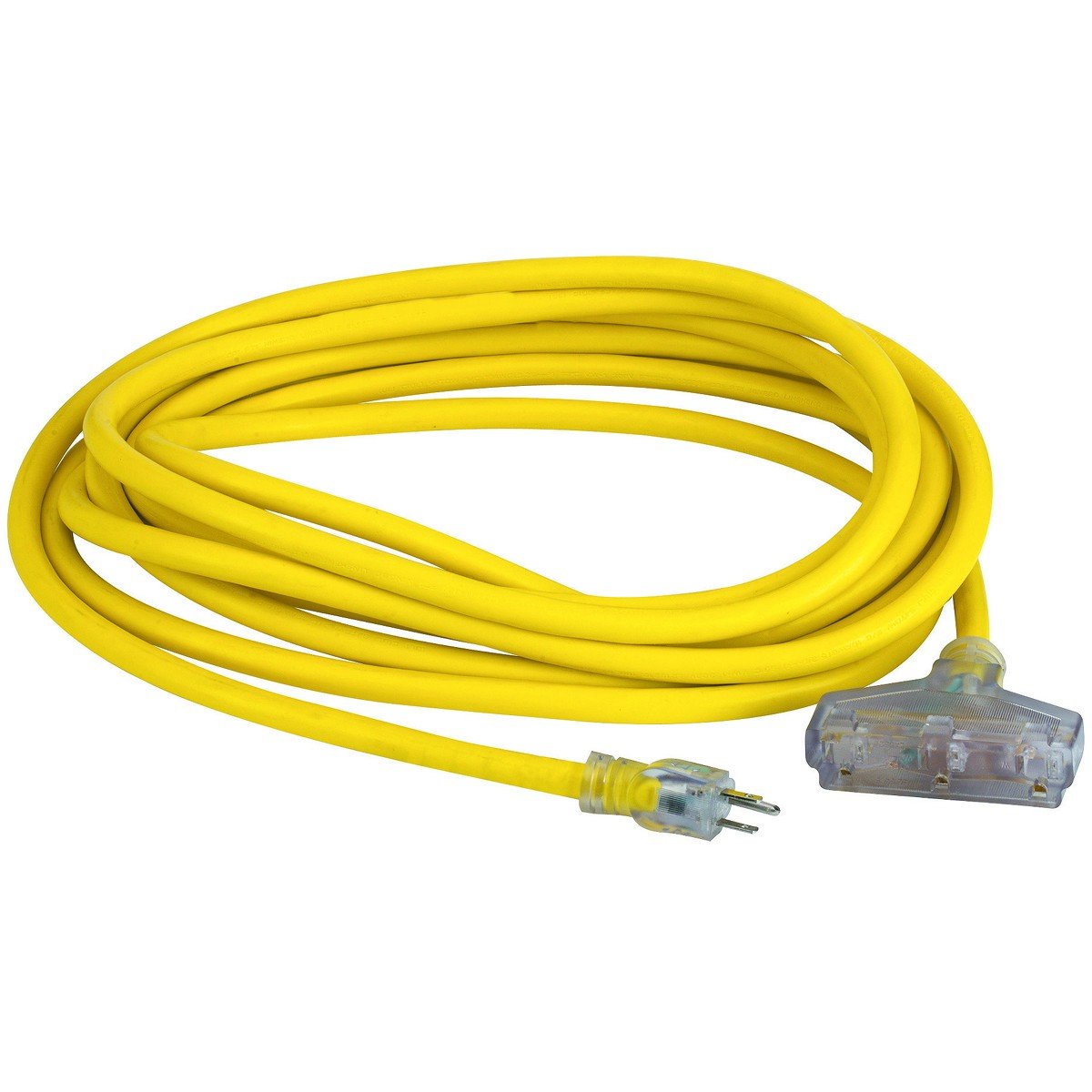 25 feet x 10 Gauge Triple Tap Extension Cord